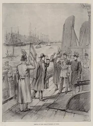 Arrival of the German Emperor at Cowes